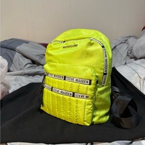 Steve Madden Neon Yellow Backpack